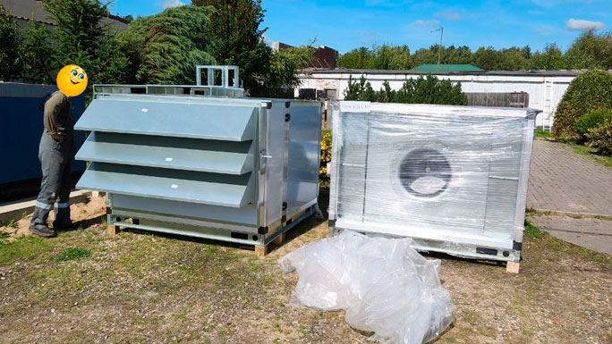 Система фрикулинга (Free Cooling) складского помещения с большим количеством теплопритоков Система фрикулинга (Free Cooling) складского помещения с большим количеством теплопритоков