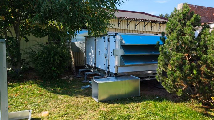 Система фрикулинга (Free Cooling) складского помещения с большим количеством теплопритоков Система фрикулинга (Free Cooling) складского помещения с большим количеством теплопритоков